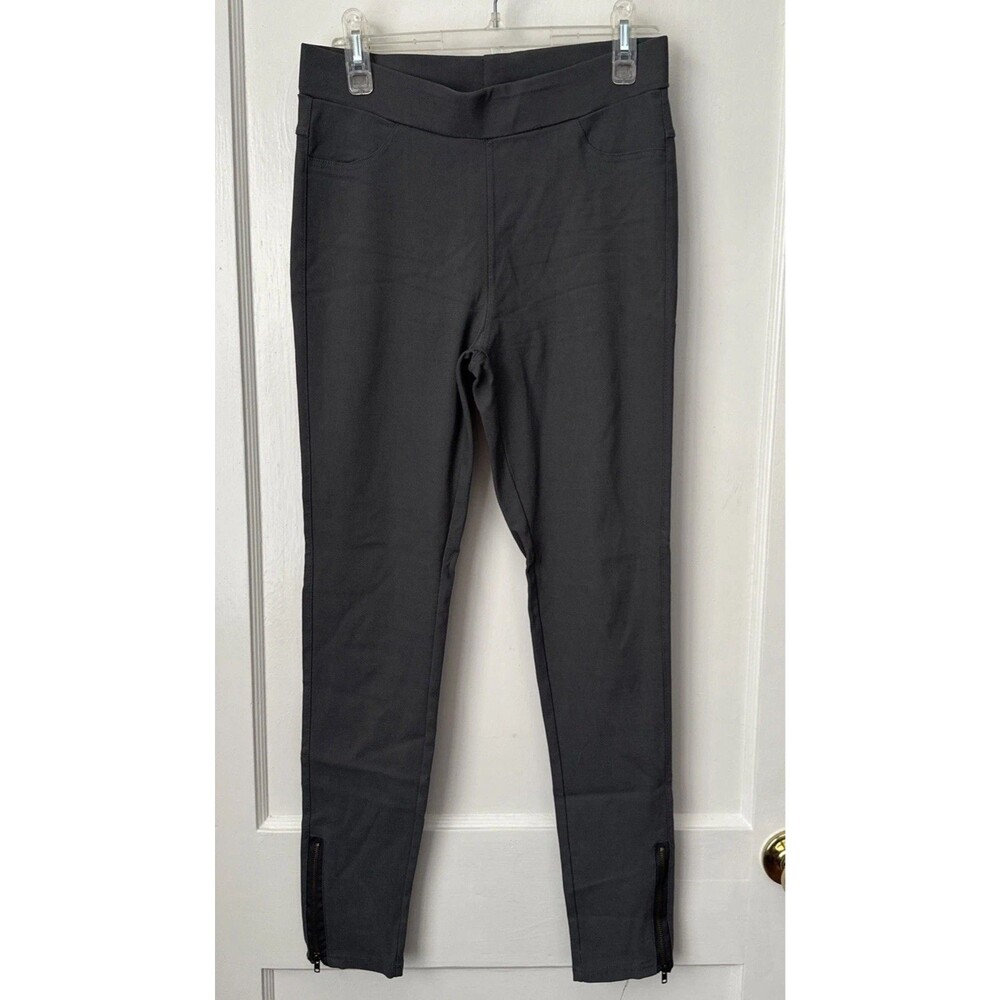 Gray Skinny Pants  Leggings Ankle Zipper Women's Medium High Ride